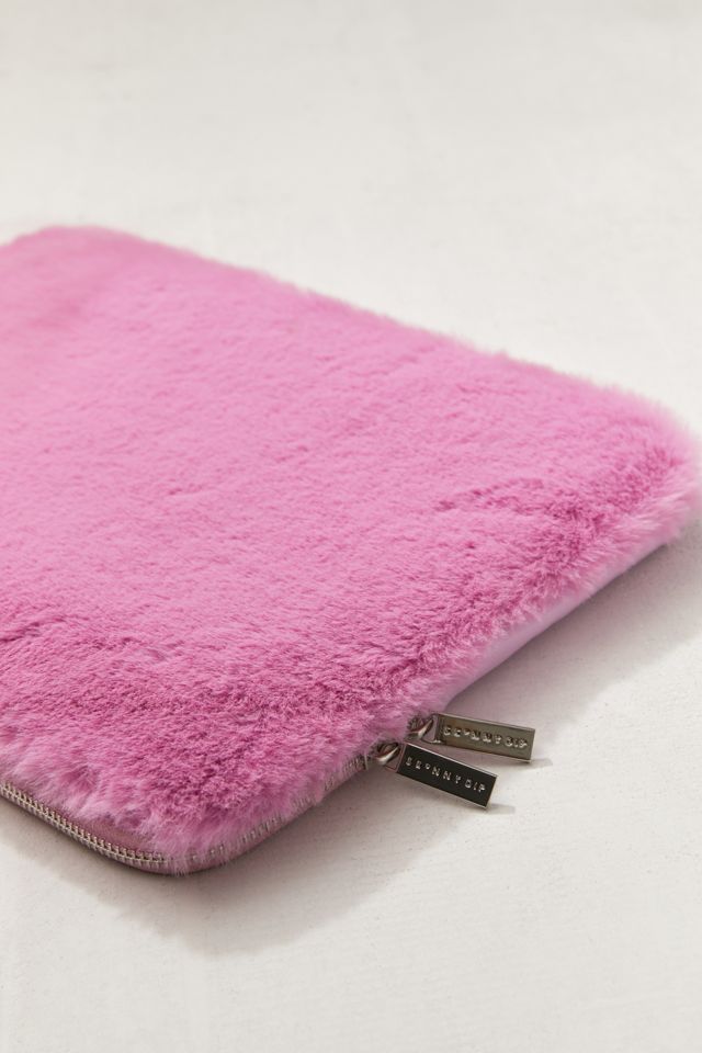 Skinnydip Pink Furry 13” Laptop Sleeve #2