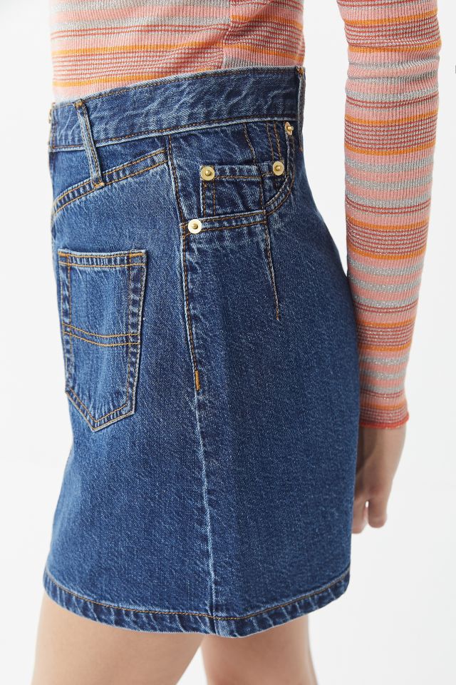 BDG Reese Denim Zip-Front Mini Skirt #2
