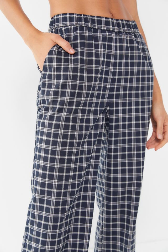 UO Plaid High-Rise Pull-On Trouser Pant #1