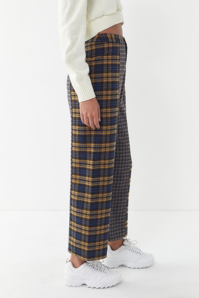 UO Harlow Mixed Plaid Trouser Pant #4