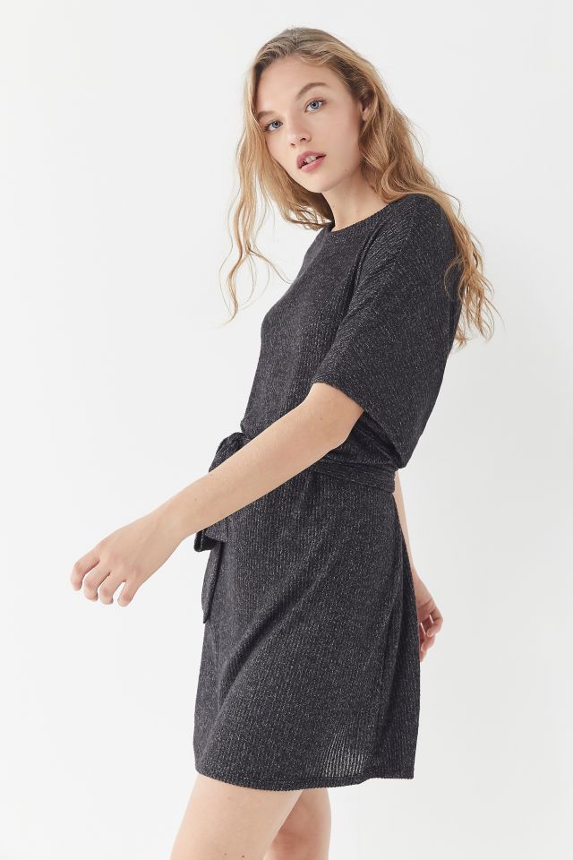 UO Cozy Ribbed Kimono Sweater Dress