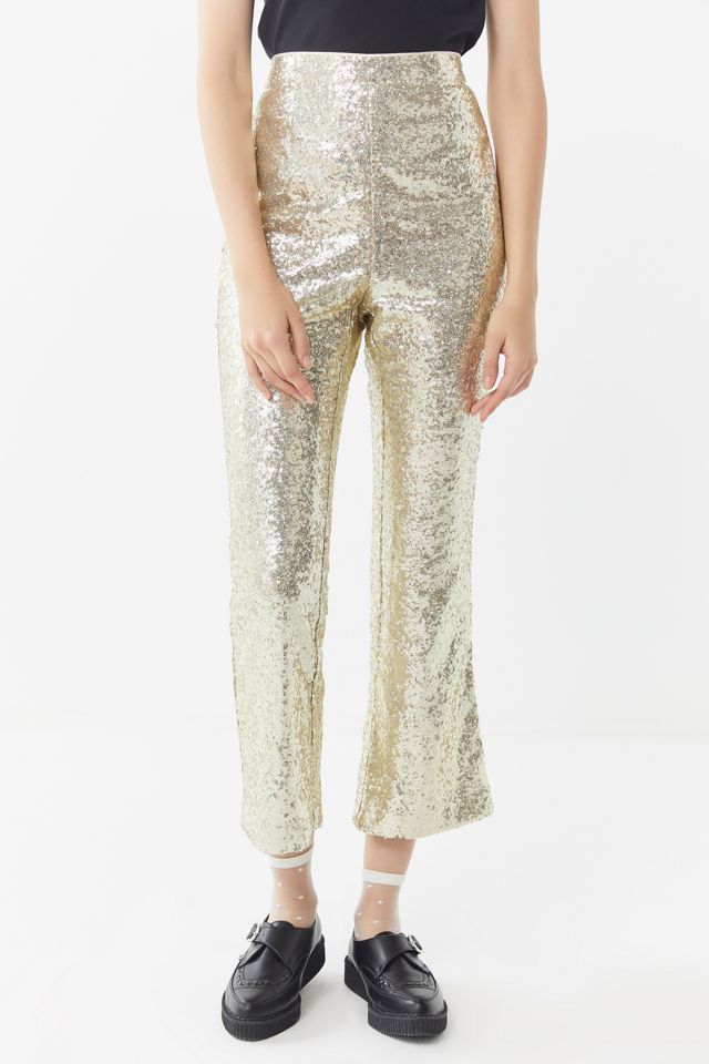 UO Jameson Sequin Kick Flare Pant #1
