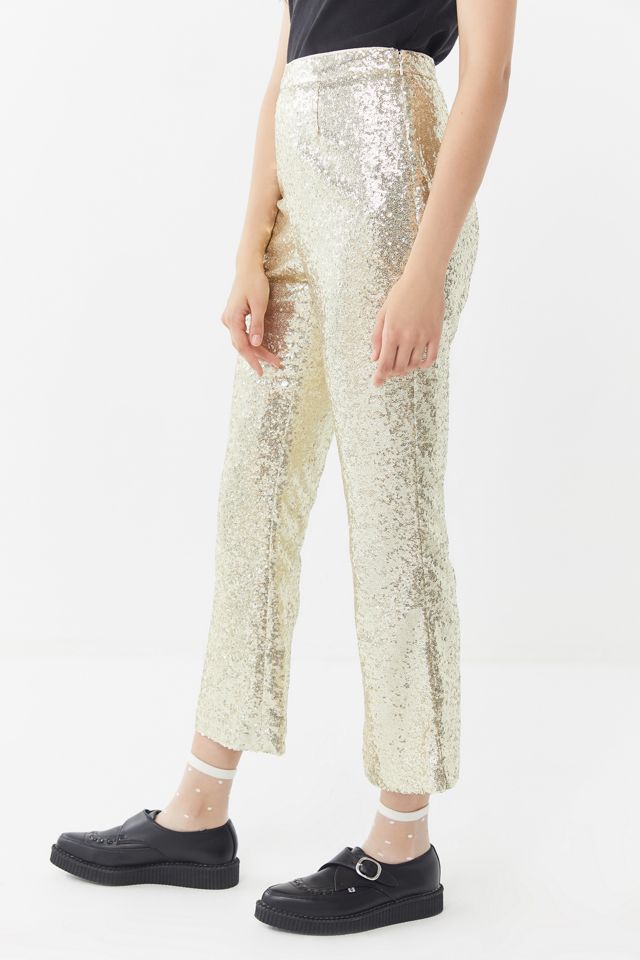 UO Jameson Sequin Kick Flare Pant #3