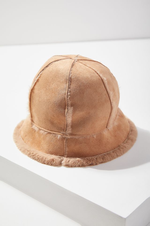 Sherpa + Suede Bucket Hat #1