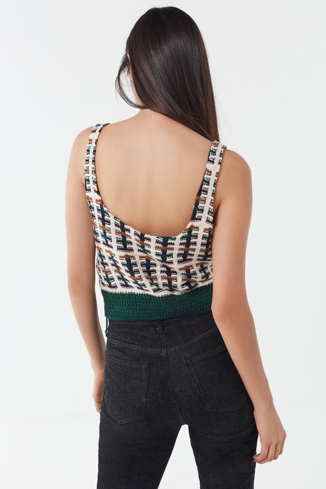 Urban Renewal Remade Cropped Sweater Tank Top #2