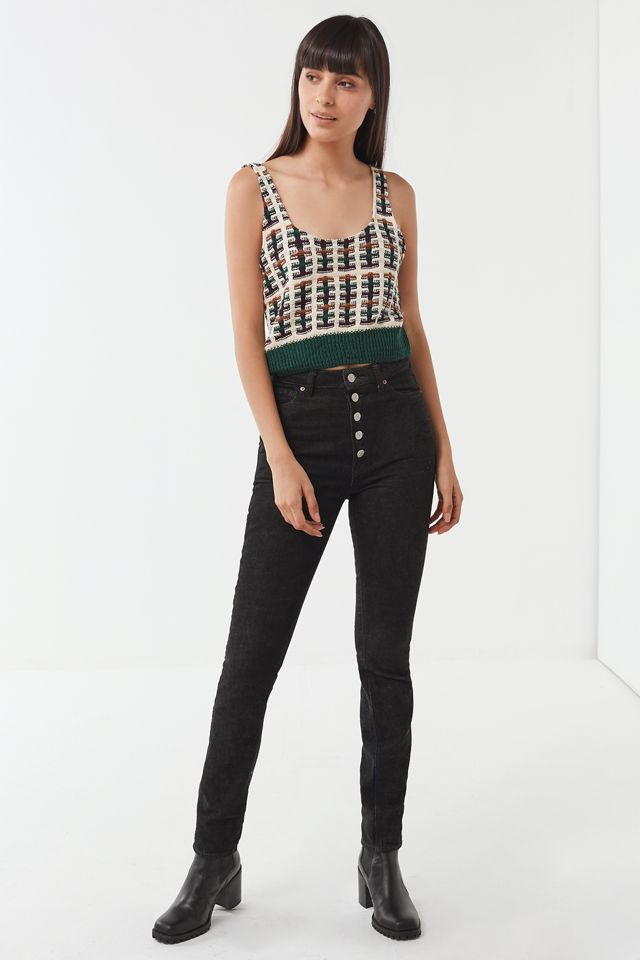 Urban Renewal Remade Cropped Sweater Tank Top #4