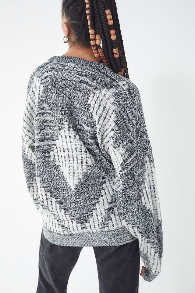 Vintage Oversized Patterned Cardigan #2
