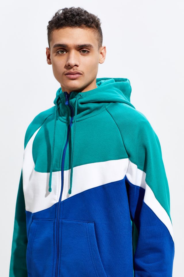 Uo colorblocked hoodie sweatshirt hot sale