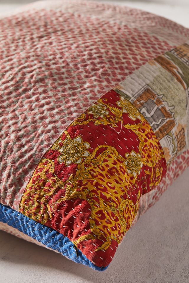 Urban Renewal One-Of-A-Kind Kantha Throw Pillow #4