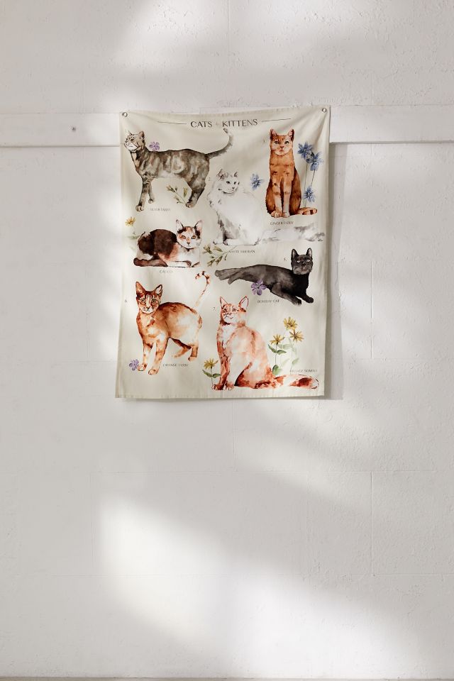 Cats + Kittens Reference Chart Tapestry #1