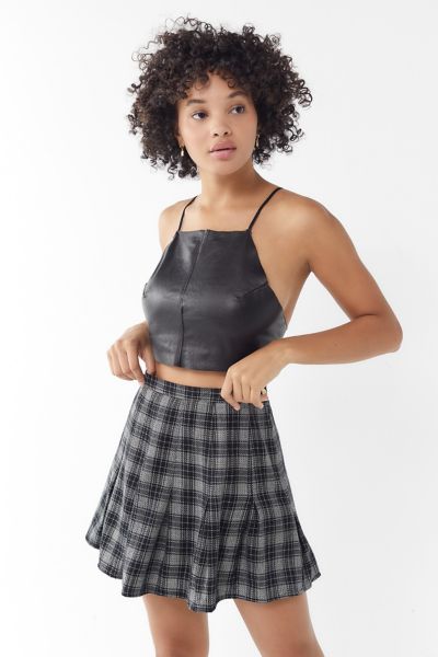 Vintage Plaid Pleated Mini Skirt | Urban Outfitters
