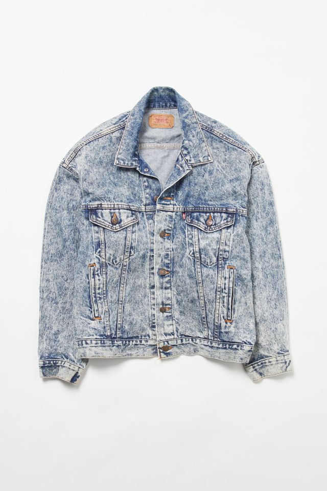 Vintage Levi s 80s Acid Wash Denim Jacket Urban Outfitters