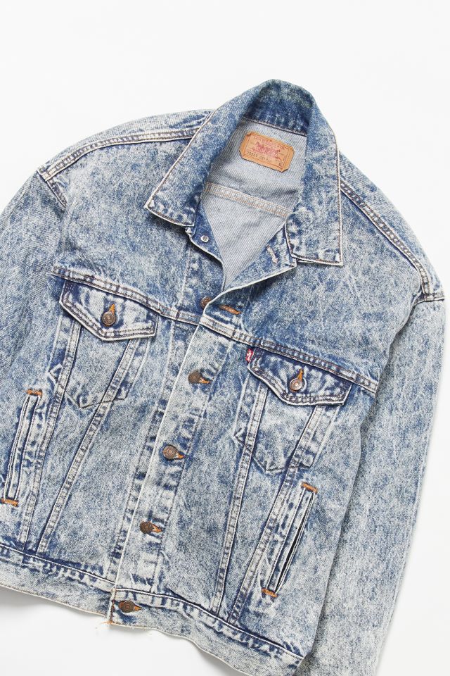 ★USA製 Levi's Chemical Wash Denim Jacket Vintage 90's Made in USA Levis Acid Wash Denim Jacket 57514