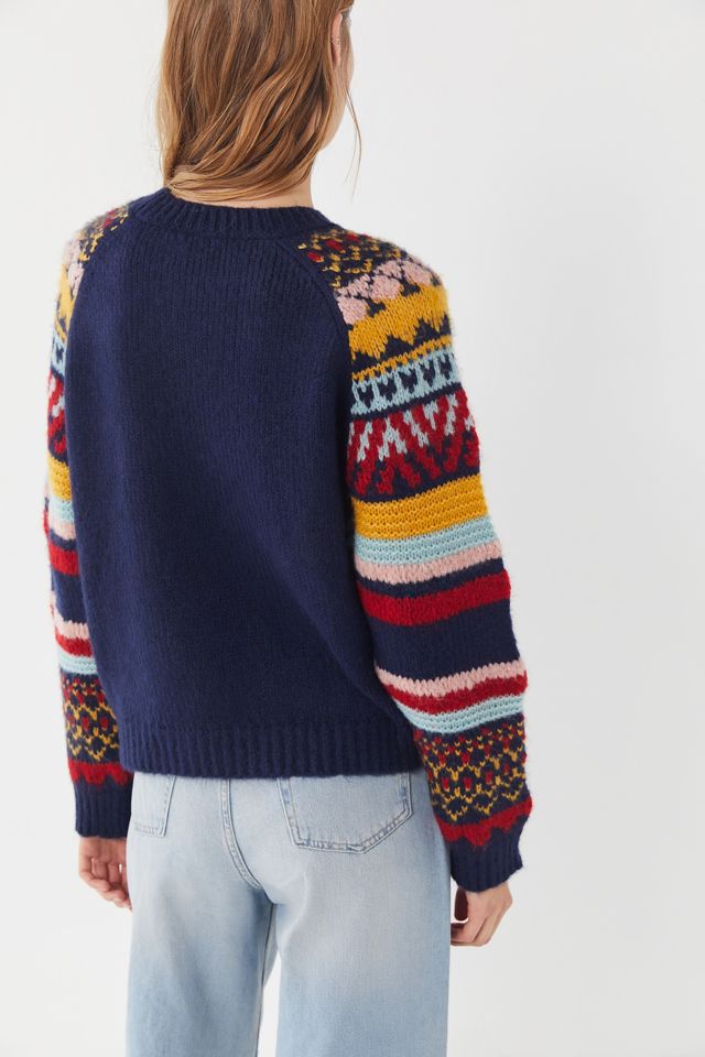UO Gwendoline Fair Isle Crew-Neck Sweater #1