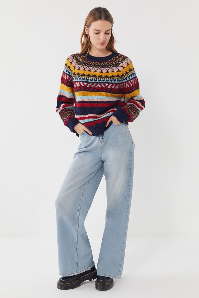 UO Gwendoline Fair Isle Crew-Neck Sweater #2