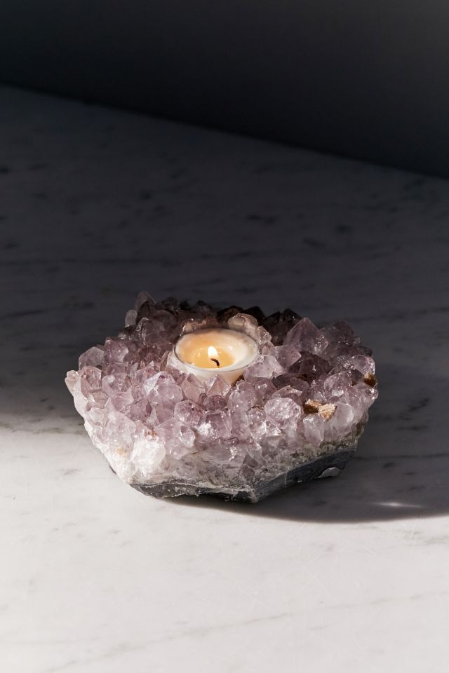 Amethyst Tea Light Candle Holder #2