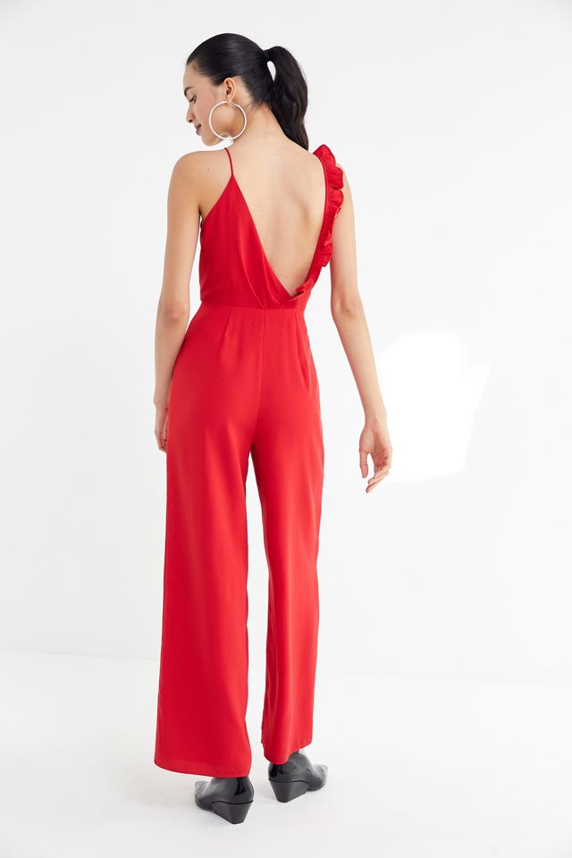 Keepsake Forget You Ruffle Surplice Jumpsuit #1