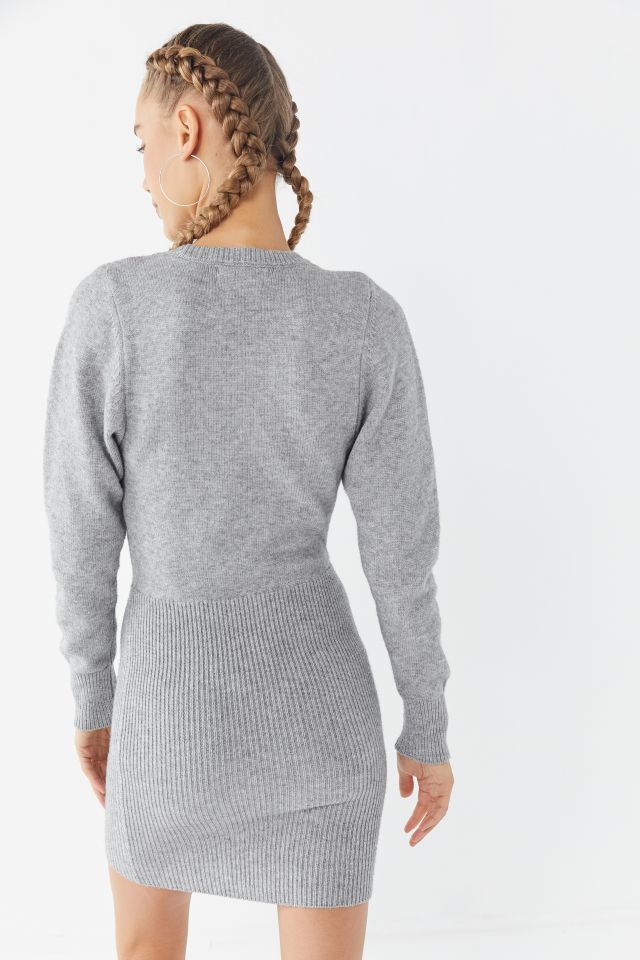 UO Two Timer Surplice Sweater Dress #1