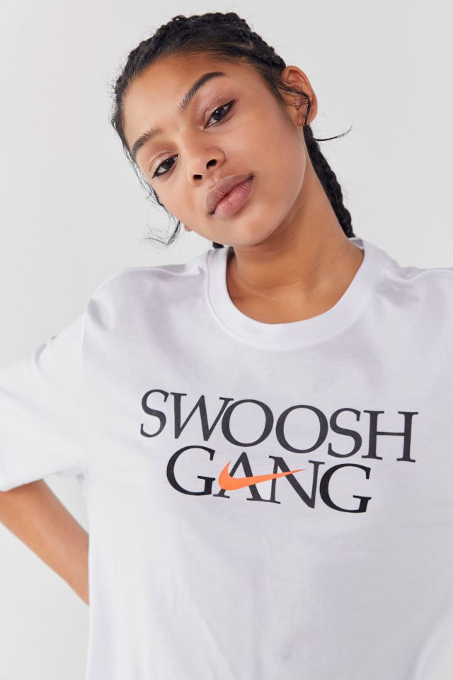 Nike swoosh gang shirt hotsell