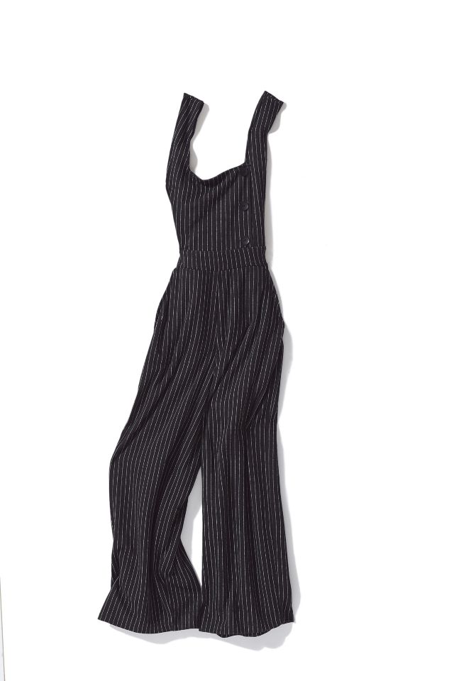 UO Phoebe Pinstripe Pinafore Jumpsuit #4