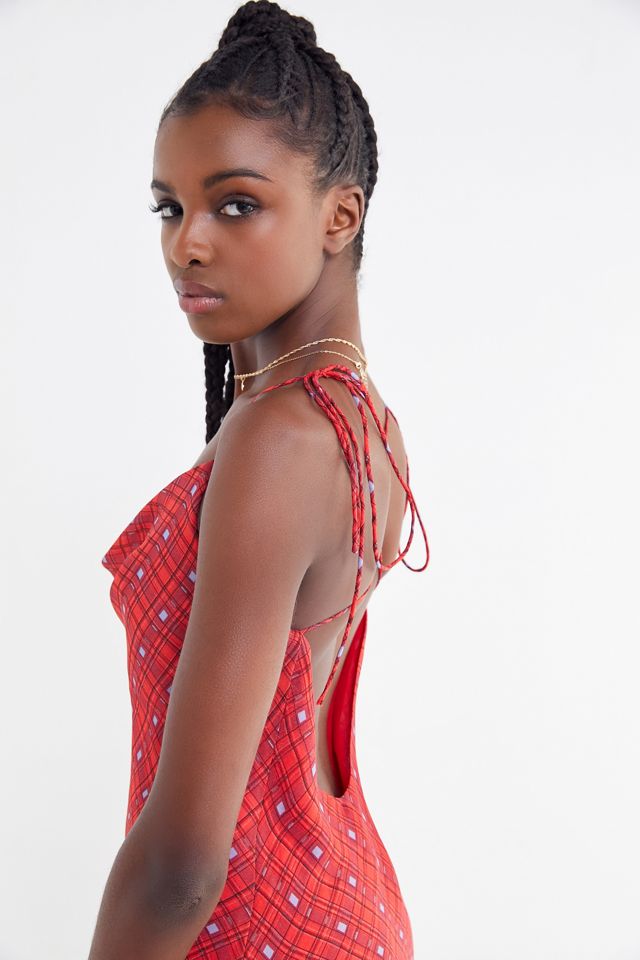 Finders Keepers Sorrento Tie-Shoulder Midi Slip Dress #1