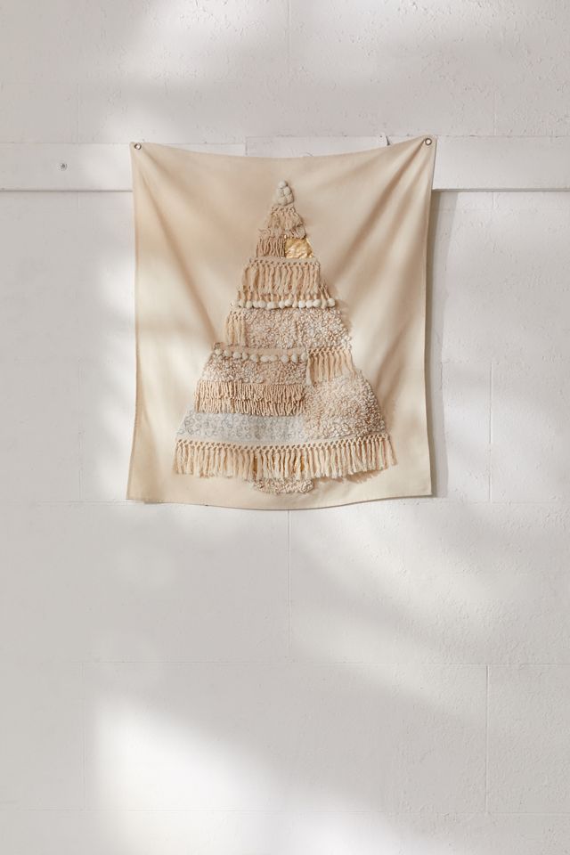 Tufted Christmas Tree Tapestry #1