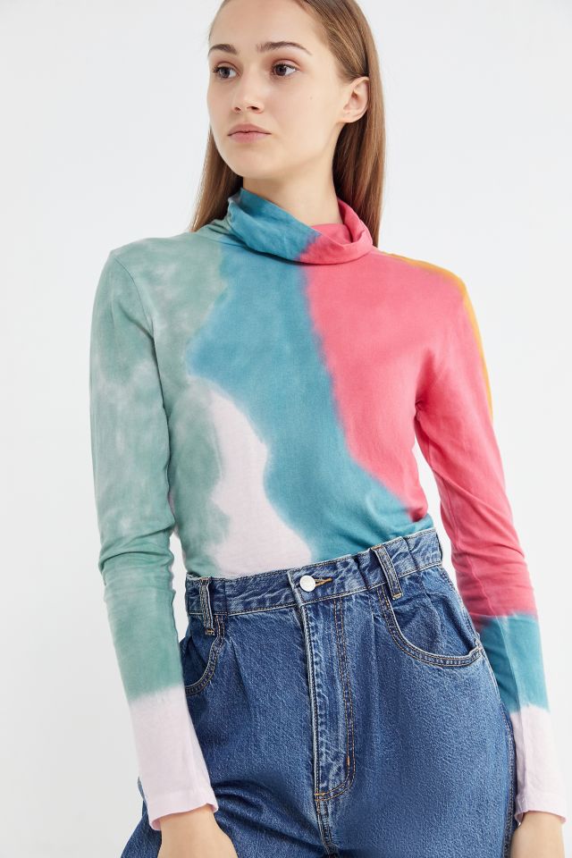 UO Cleo Tie-Dye Turtleneck Top #3