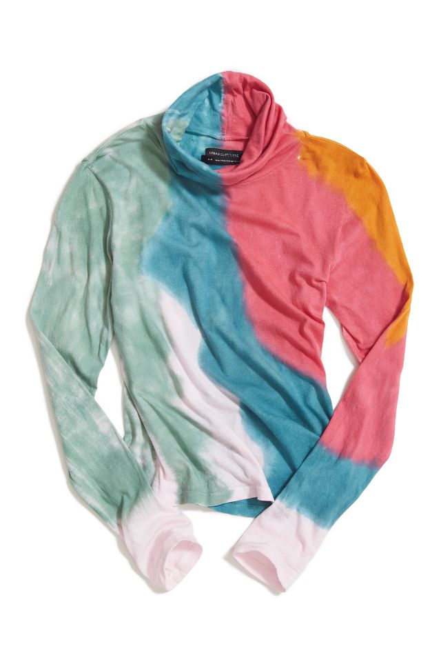 UO Cleo Tie-Dye Turtleneck Top #4