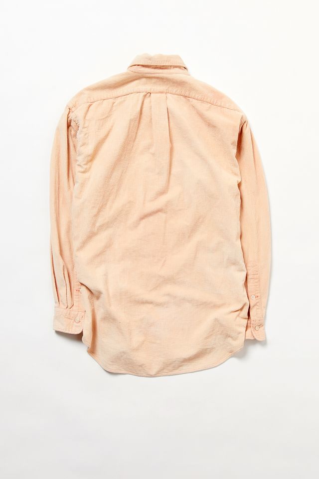 Vintage Ralph Lauren Peach Corduroy Button-Down Shirt #2