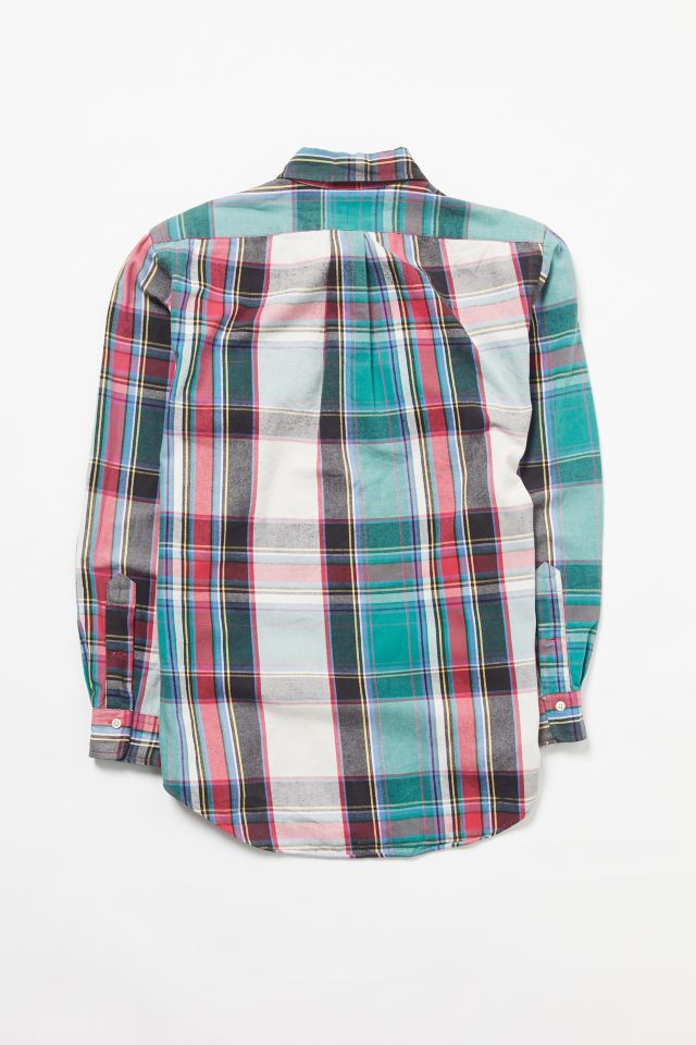 Urban Outfitters Vintage Ralph Lauren '90s Pastel Check Button-down Shirt  in Blue for Men