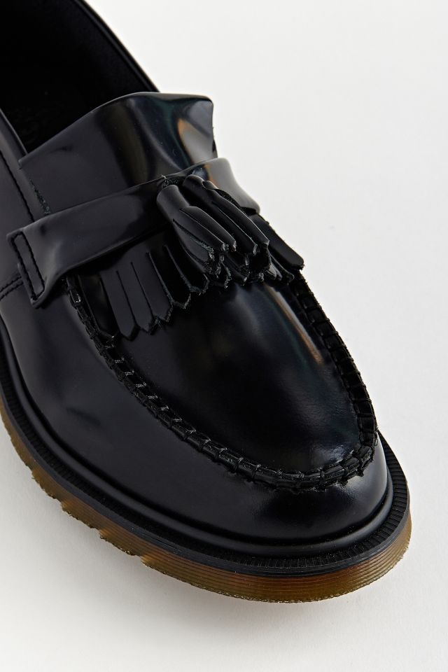 靴 Dr.Martens ADRIAN TASSEL LOAFER Adrian Made in England Vintage Leather Tassel Loafers in Red