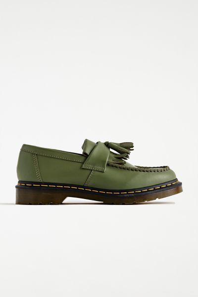 DR. MARTENS' ADRIAN TASSEL LOAFER IN OLIVE, MEN'S AT URBAN OUTFITTERS