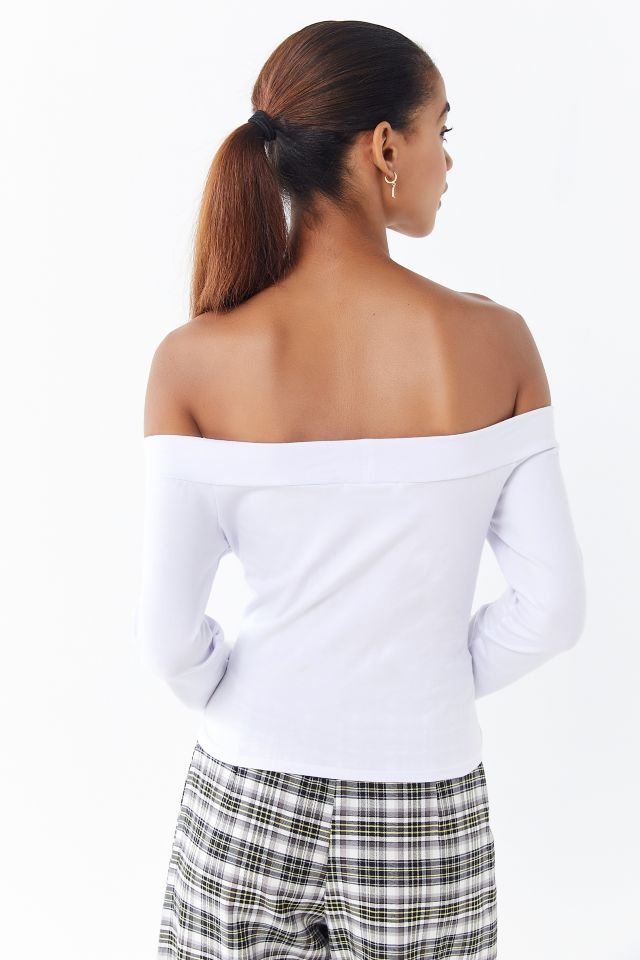 UO Off-The-Shoulder Long Sleeve Top #2