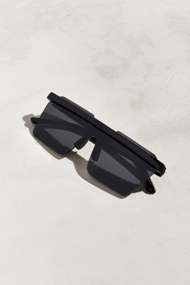 Lunettes de Soleil UO Vader Mod Carrées à Visière #4