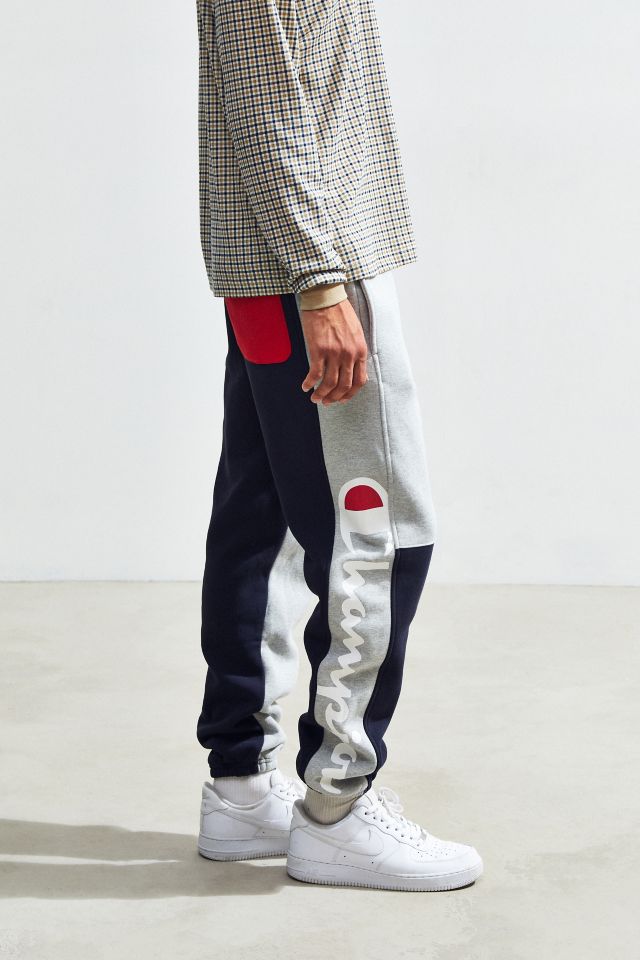 Champion reverse weave online colorblock joggers