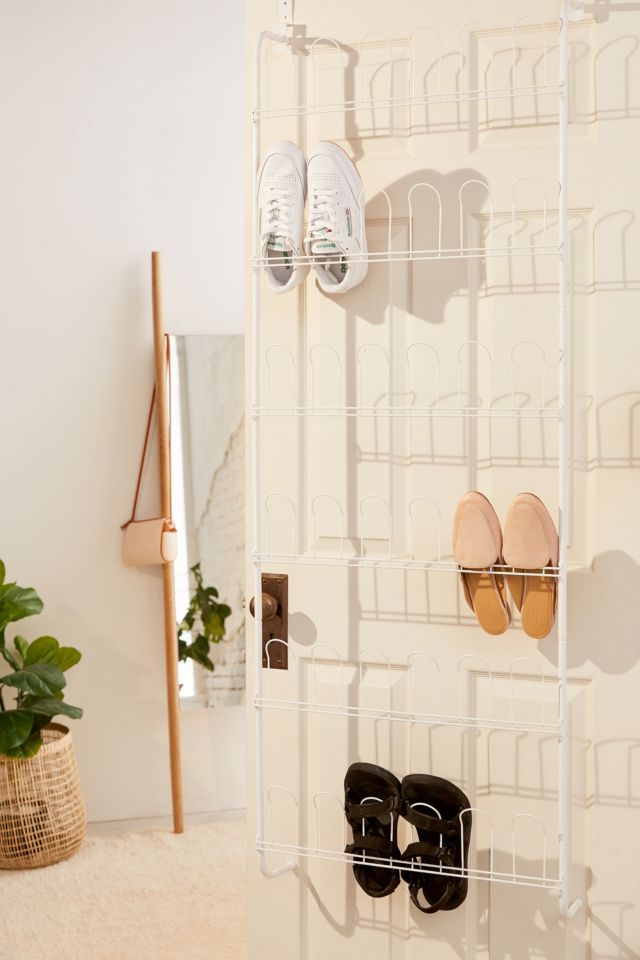 Metal door best sale shoe rack