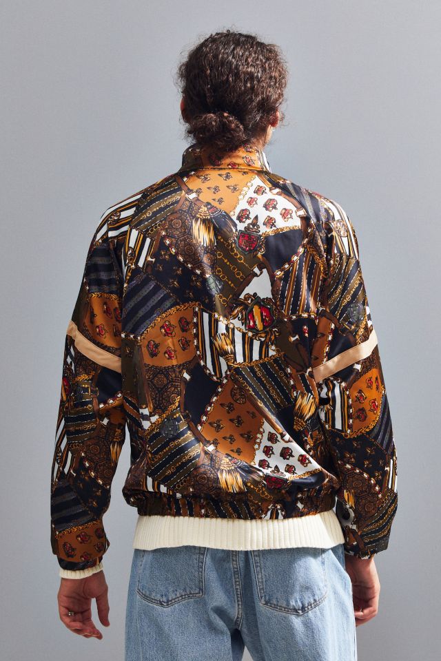 Blouson aviateur à motif de foulard UO #3