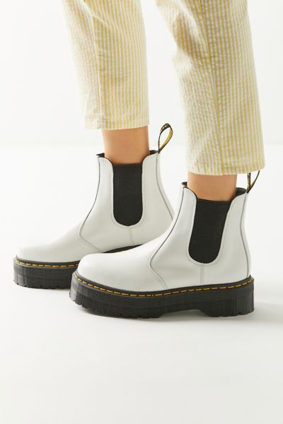 chelsea doc martens platform white