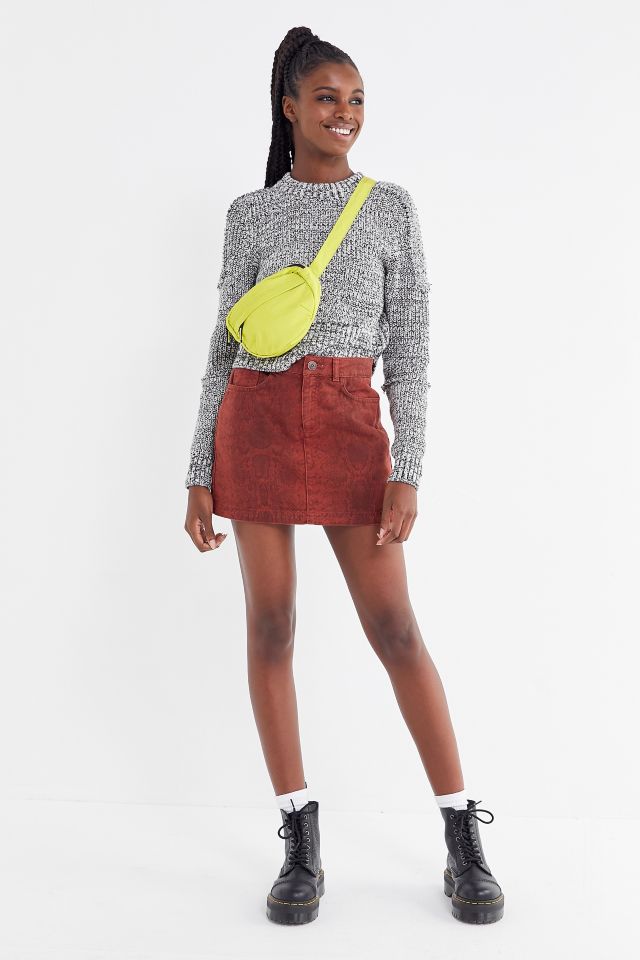 UO Overdyed Snake Print Mini Skirt #2