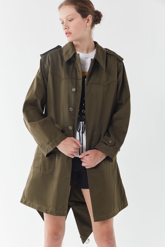 Vintage Longline Surplus Trench Coat #1