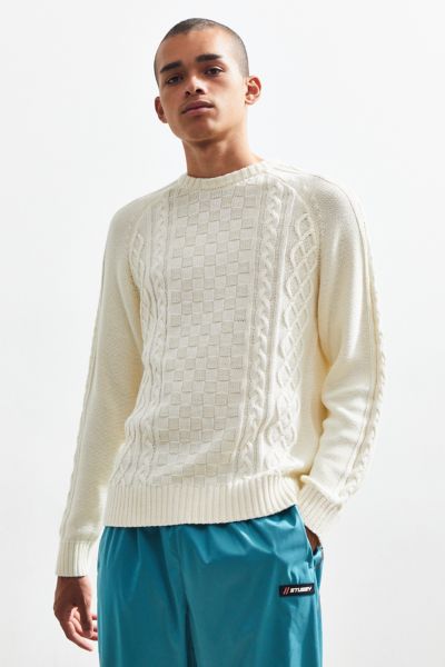 UO Cable Knit Crew-Neck Sweater | Urban Outfitters