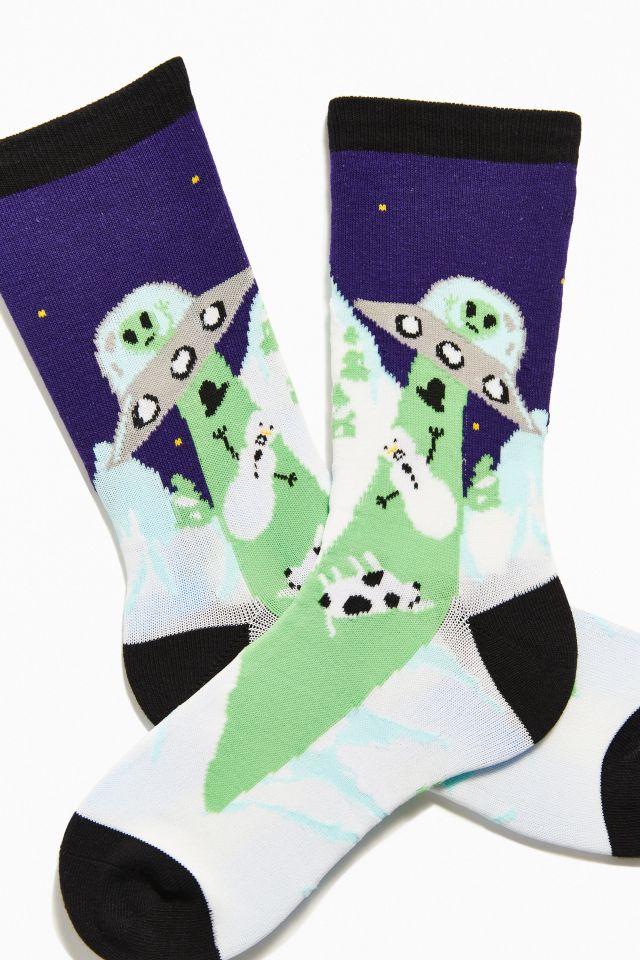 Alien Abduction Crew Sock #3