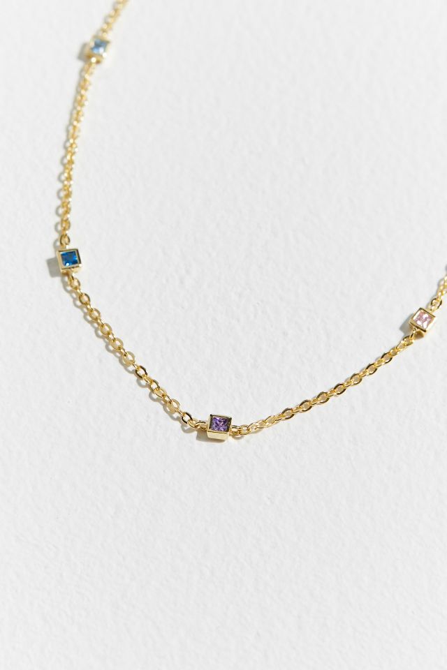Stella And Bow X UO Rainbow Zircon Necklace #2