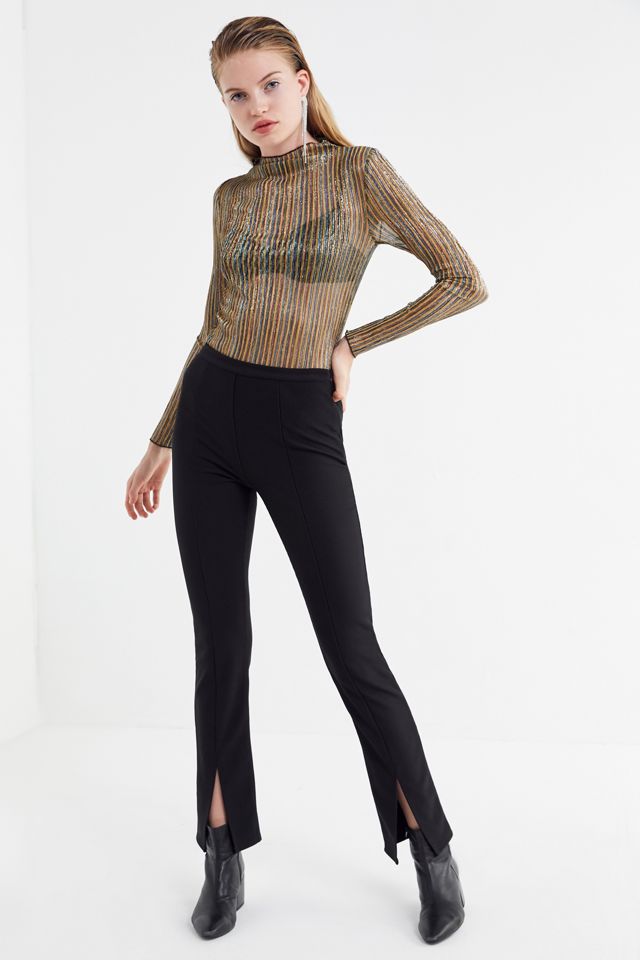 UO Presley Striped Metallic Long Sleeve Top #3