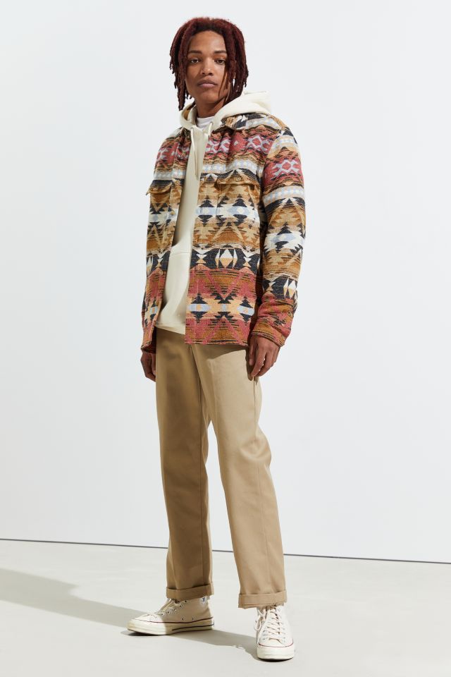 UO Jacquard Flannel Button-Down Shirt #5