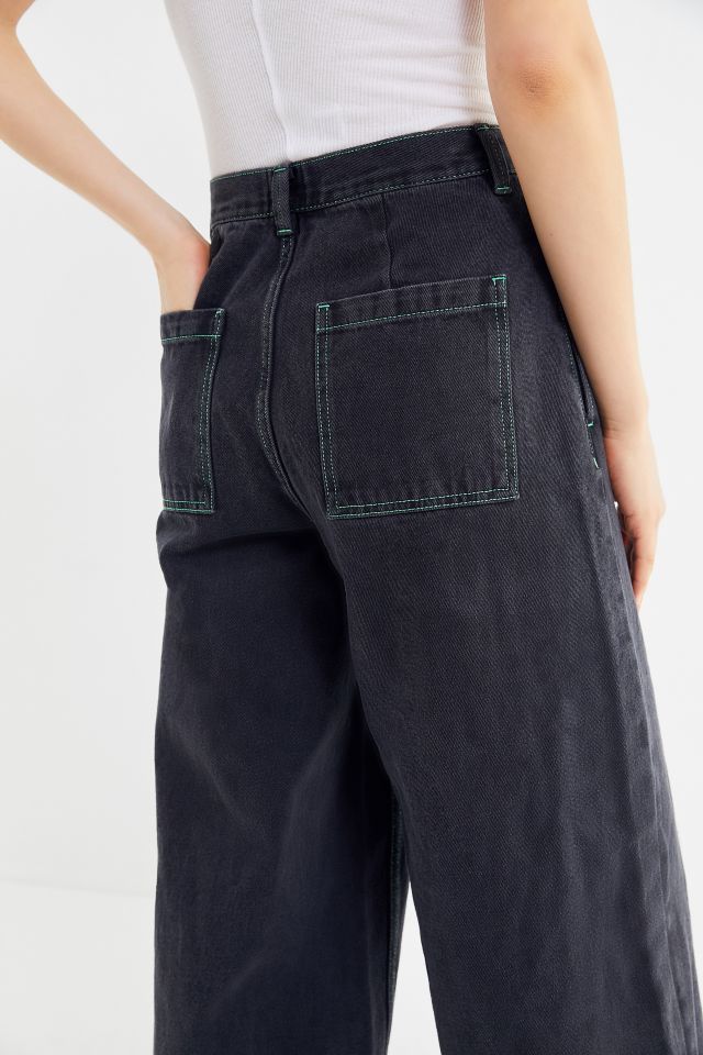 Jean à Jambe Large Couture Contrastante BDG #3