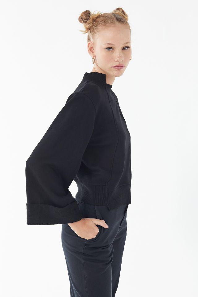 EVIDNT Uneven Seamed Pullover Sweatshirt