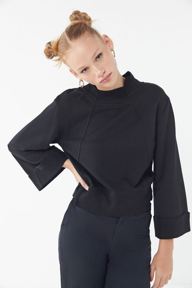 EVIDNT Uneven Seamed Pullover Sweatshirt #1
