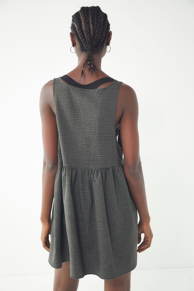 Urban Renewal Remnants Checkered Babydoll Dress #1