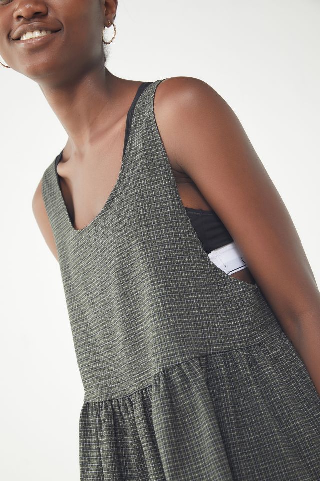 Urban Renewal Remnants Checkered Babydoll Dress #3